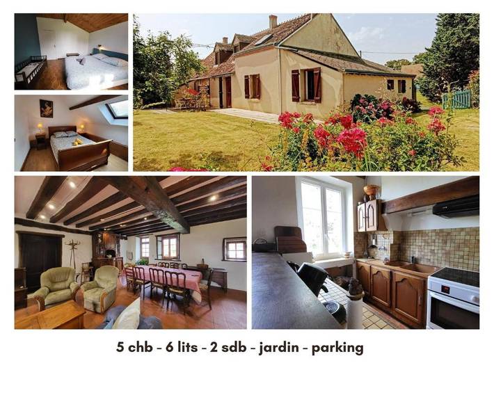 Location de vacances pour 11 personnes, avec jardin dans Lys-Saint-Georges