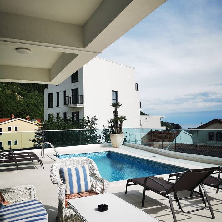 Villa Blue Panorama 2 - Private Pool & Sea View in Budva in Budva, Municipio de Budva