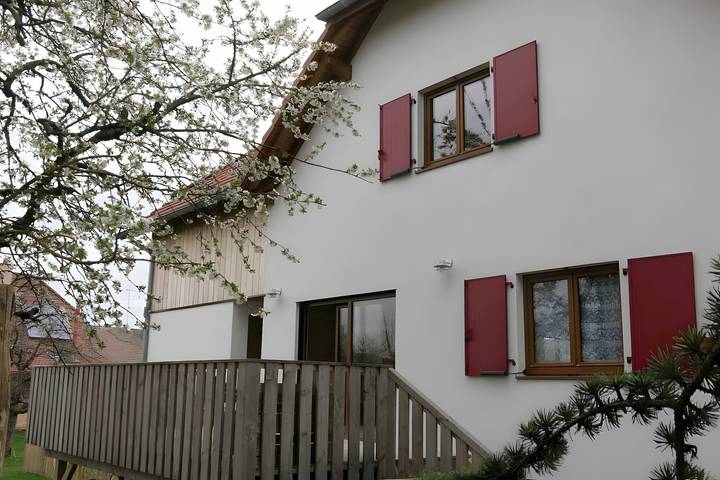Cottage 'Gîte La Maison À Côté' mit privater Terrasse, Balkon und WLAN in Carspach, Altkirch und Umgebung