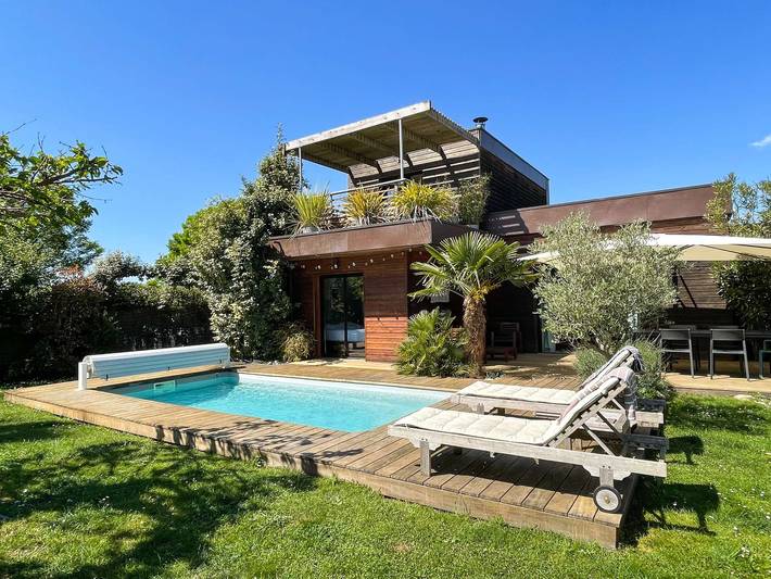 Appartement de vacances pour 4 personnes, avec piscine ainsi que balcon et jardin à Seignosse