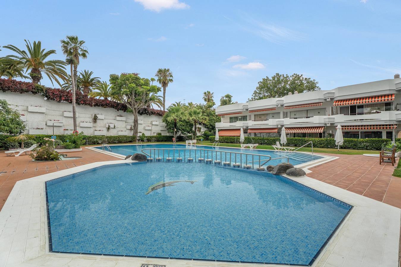 Apartamento entero, Apartamento de vacaciones "Tranquilo En Puerto Cruz" con piscina compartida, terraza privada y Wi-Fi in Puerto de la Cruz, Tenerife Norte