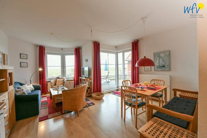 Ferienwohnung für 4 Personen, mit Balkon und Sauna auf den Ostfriesische Inseln