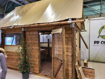 Tente pour 3 personnes, avec piscine dans le Gard