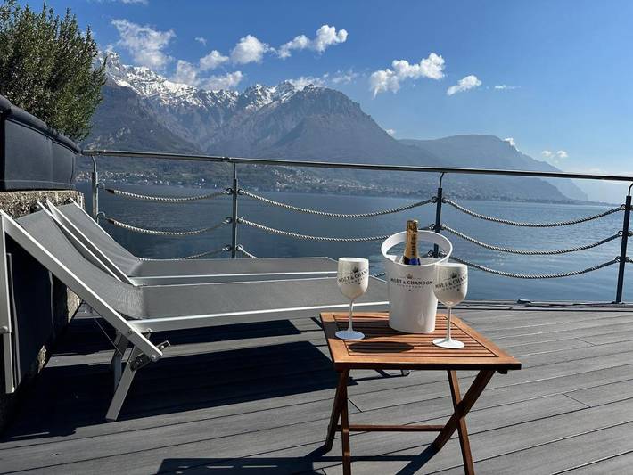 Gîte pour 2 personnes, avec vue sur le lac et jardin ainsi que sauna et vue, animaux acceptés à Oliveto Lario - 2