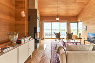 Ferienwohnung für 2 Personen, mit Garten und Terrasse sowie Ausblick, mit Haustier in Süderstapel