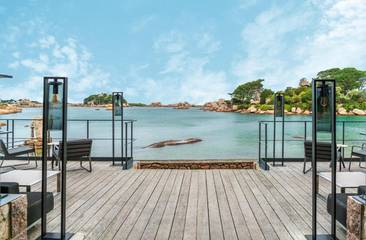 Hôtel pour 2 personnes, avec terrasse, animaux acceptés dans Plage De Saint Guirec Ploumanac H
