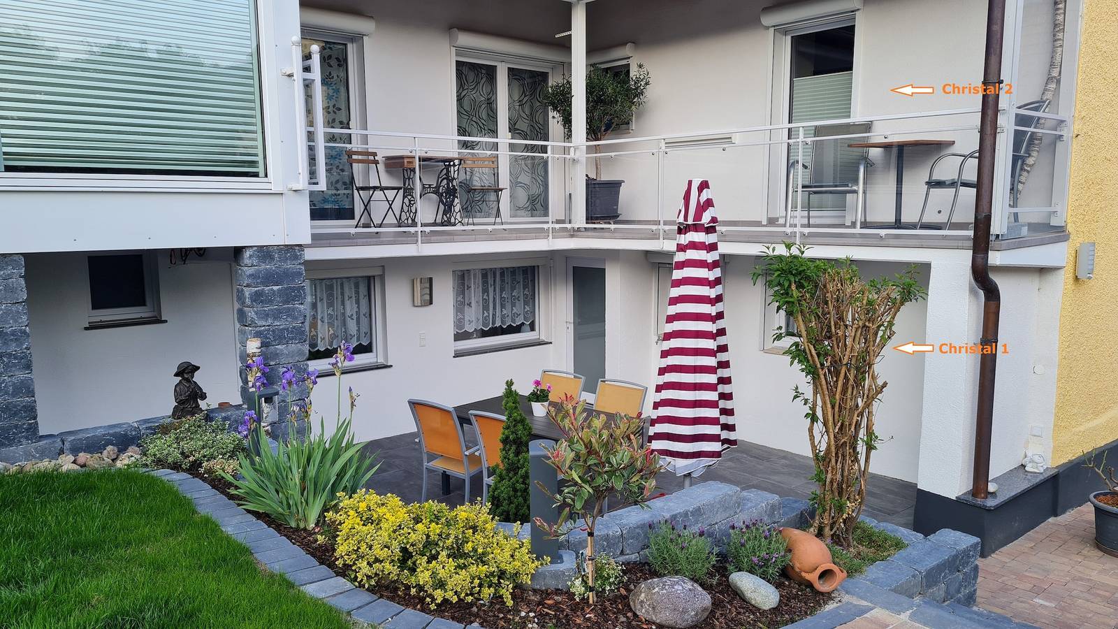 Ganze Ferienwohnung, Fewo Christal - Christal 2, 1-Zimmer-Fewo, 28 qm, Og, Balkon, 200 m zum See in Gaienhofen, Untersee