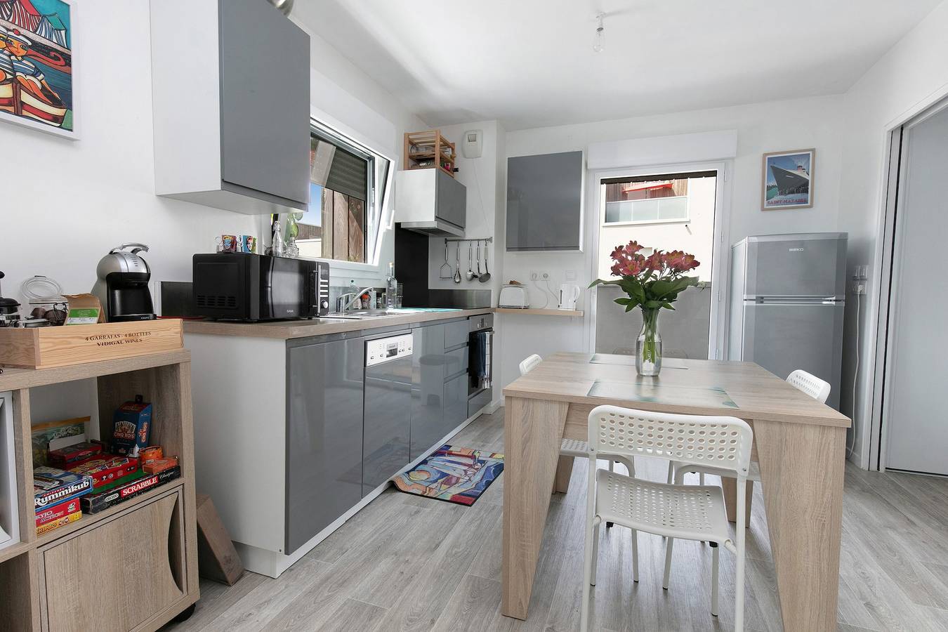 Geheel appartement, Appartement 'Ma Mika - Appartement Proche Mer' met Balkon en Wifi in Saint-Nazaire, Côte de Jade