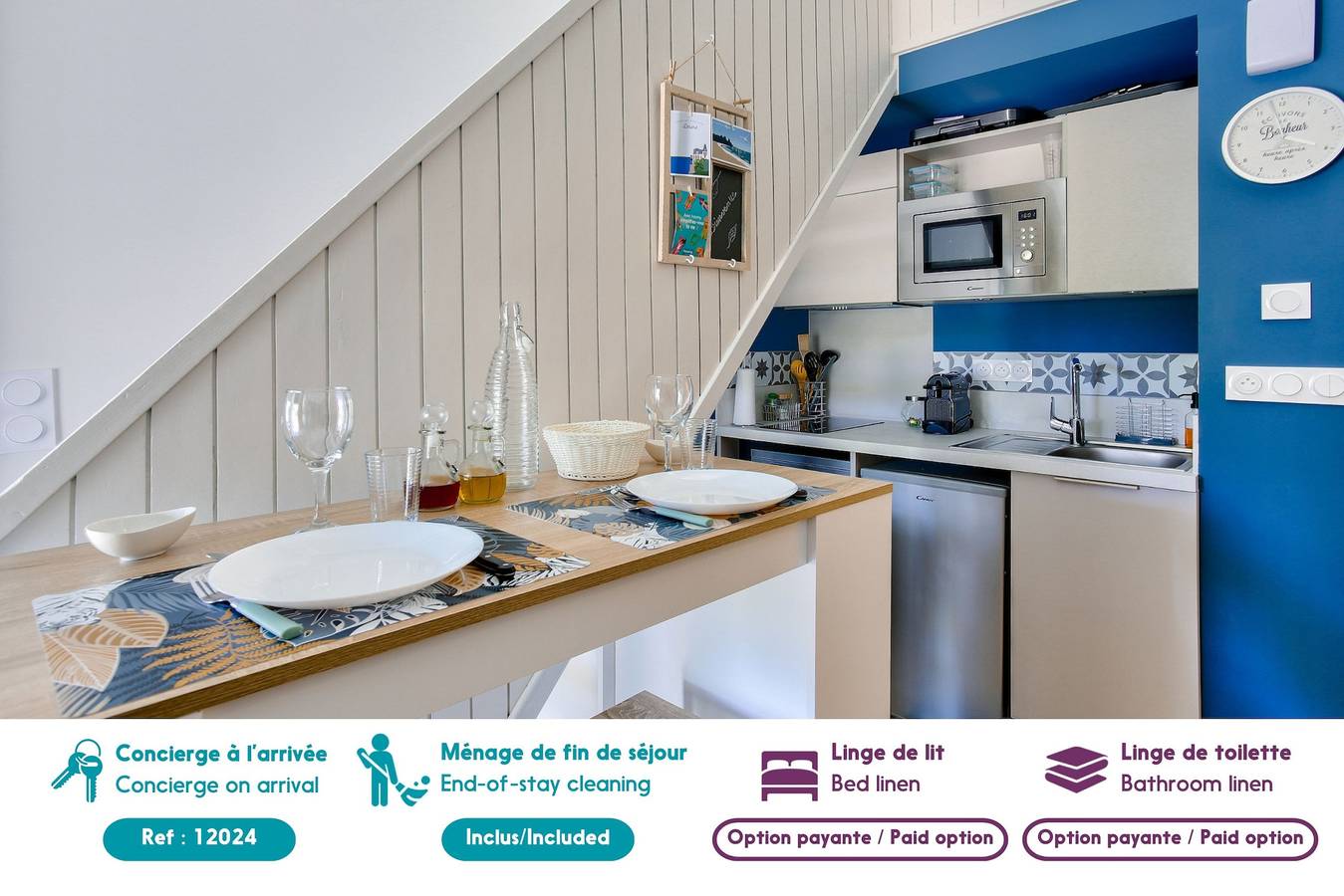 Studio entier, 250m de la mer - Studio pour 2 - Balcon in Dinard, Région de Saint-Malo