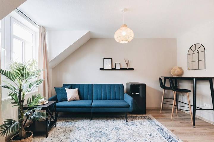 Ferienwohnung für 3 Personen, mit Garten und Ausblick in Löbau