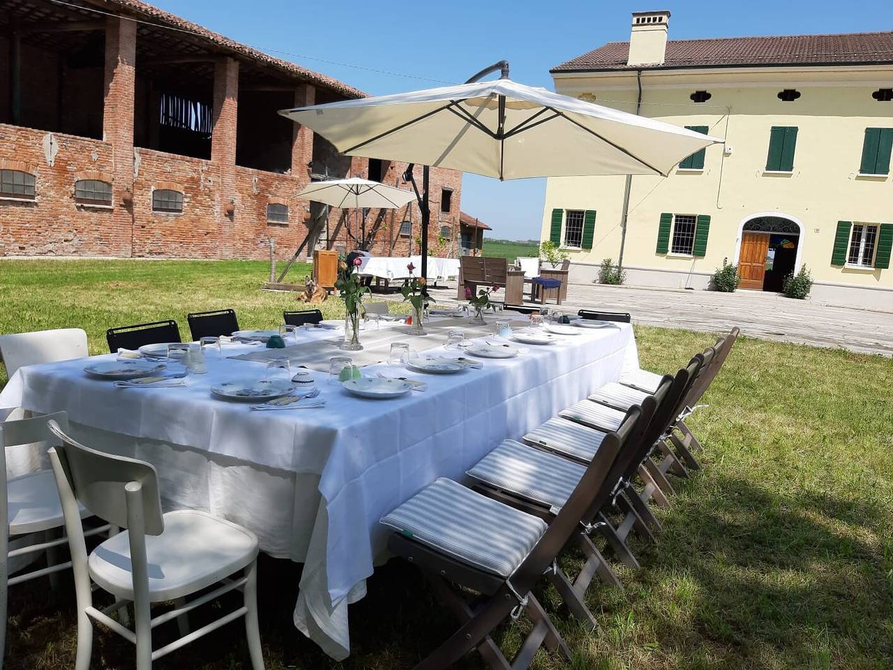 Ferienhaus 'Corte Croce' mit privatem Garten, Wlan und Klimaanlage in Gonzaga, Mantua Provinz