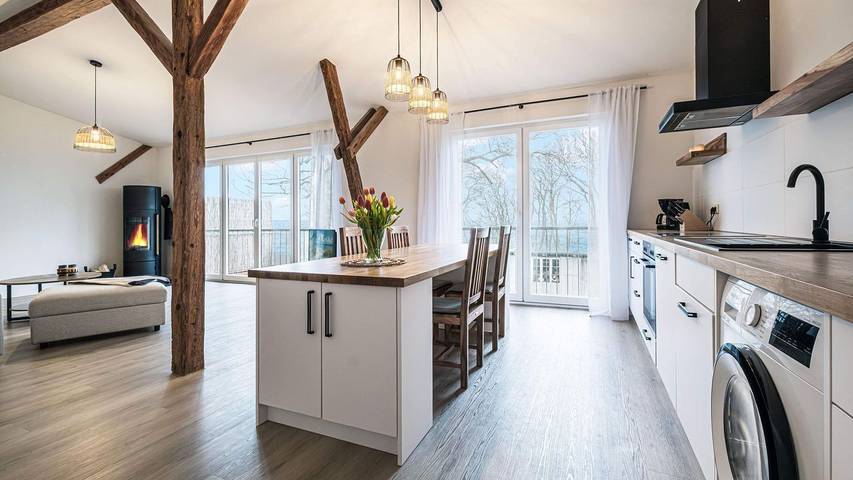 Ferienwohnung für 4 Personen, mit Garten und Ausblick sowie Sauna, mit Haustier - 1
