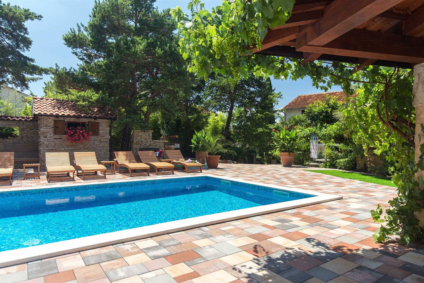 Ganze Wohnung, Apartment Antonia 3 mit Pool in Milcetici, Krk