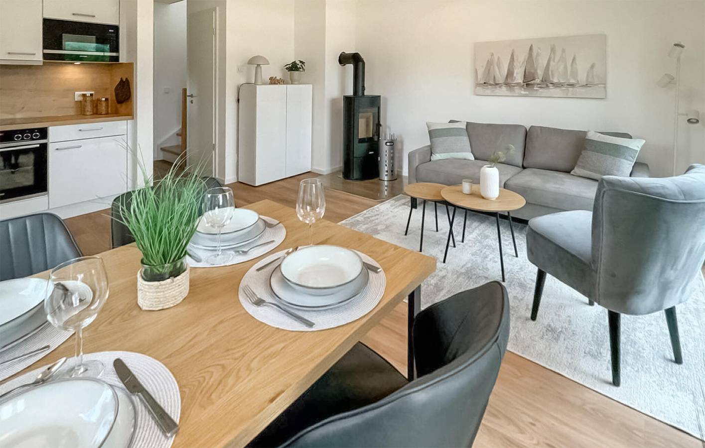 Gemütliche Wohnung am Strand mit Terrasse und Parkplatz - Tossens in Tossens, Butjadingen