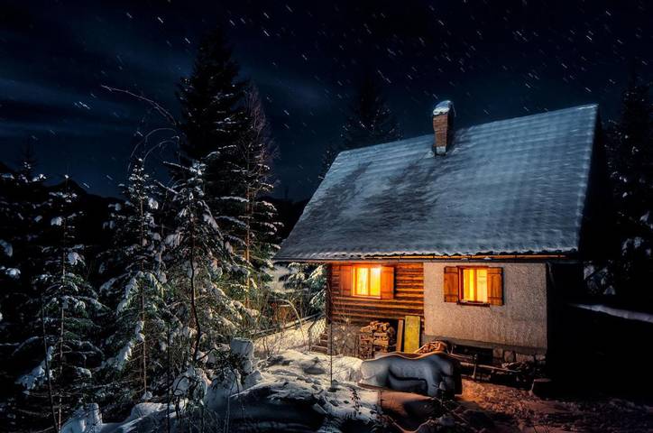 Ferienhaus für 6 Personen, mit Balkon und Terrasse sowie Garten und Ausblick