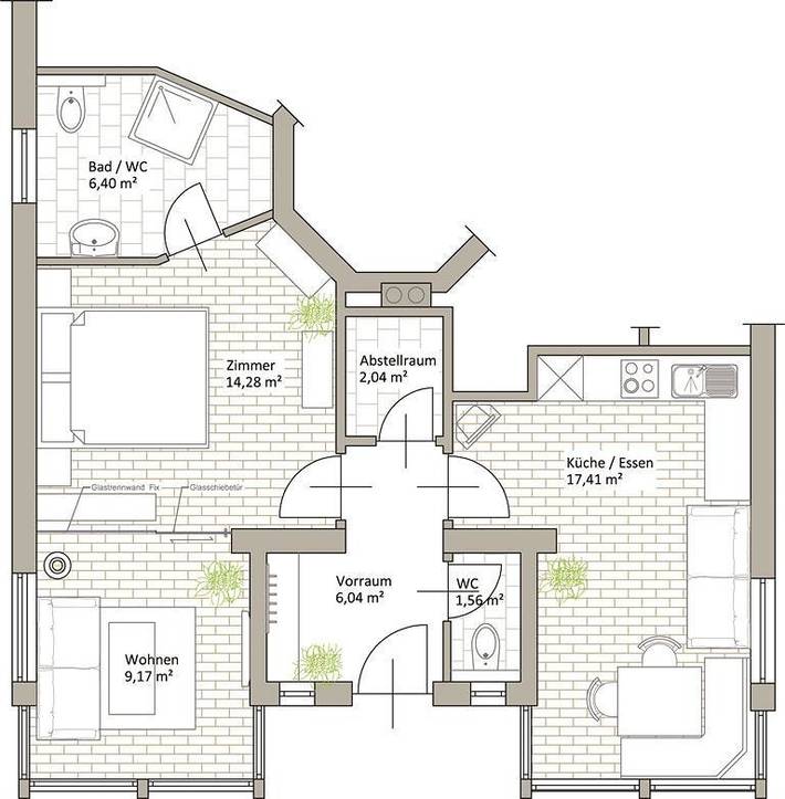 Ganze Ferienwohnung, Appartement/Fewo, Dusche oder Bad, Wc in Stubaier Alpen, Telfes im Stubai