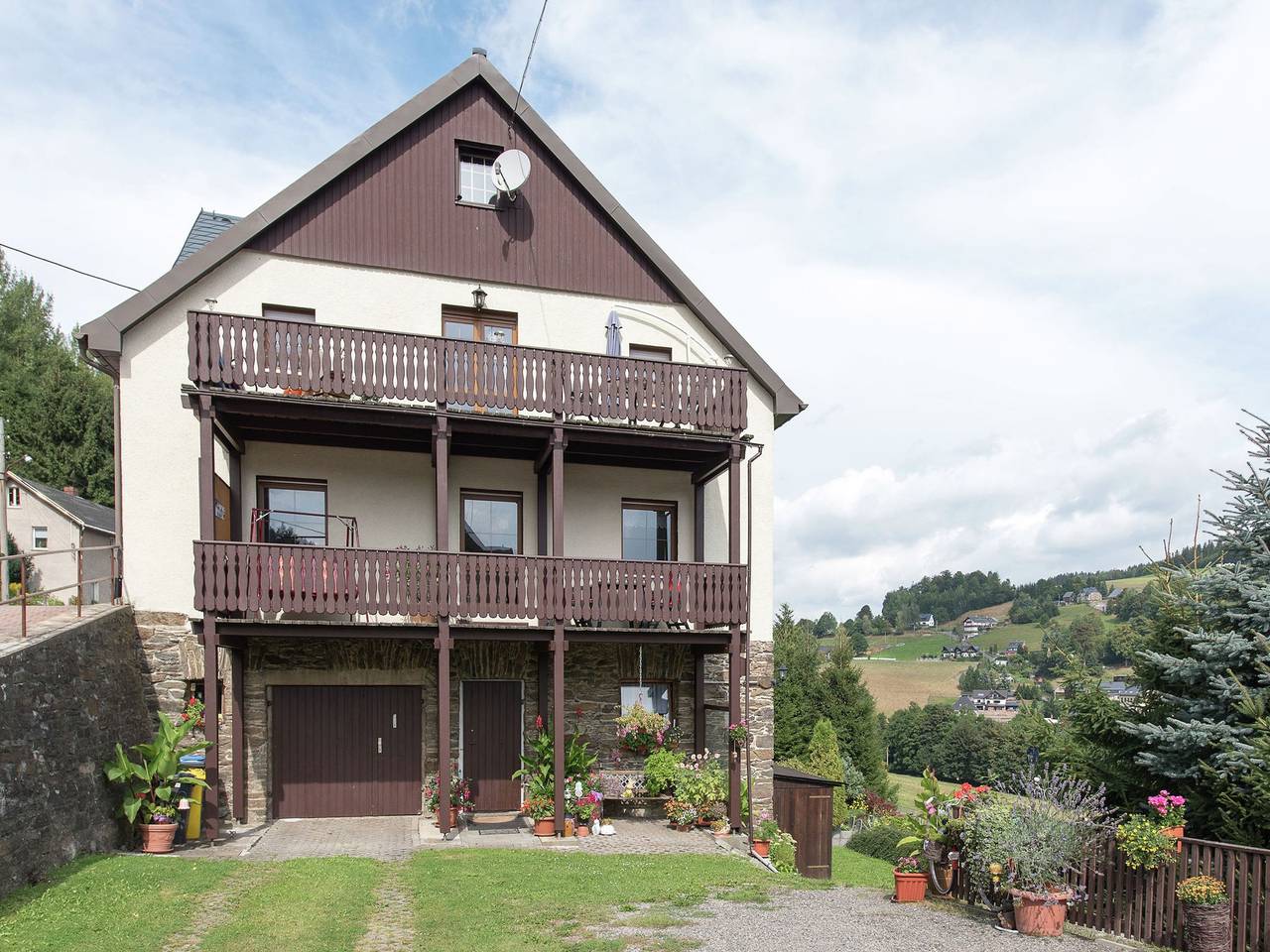 Ganze Wohnung, Ferienwohnung für 4 Personen mit Balkon in Rittersgrün, Breitenbrunn / Erzgebirge