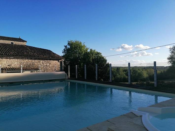 Maison de vacances pour 8 personnes, avec jardin ainsi que vue et piscine, animaux acceptés