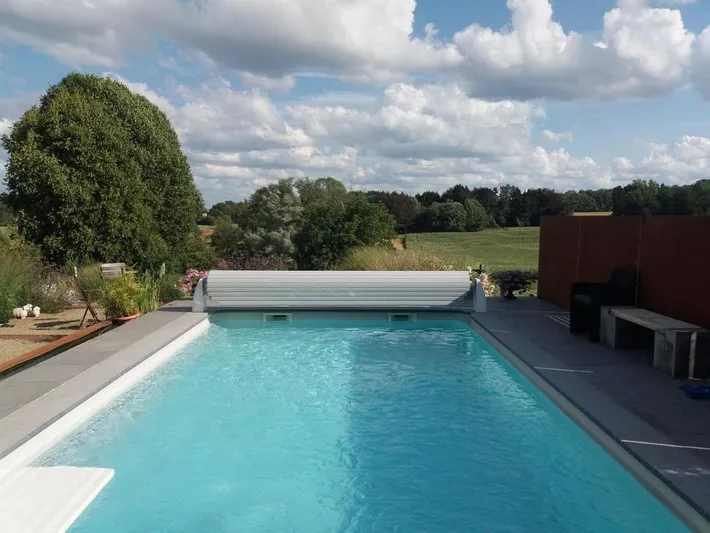 Appartement de vacances pour 3 personnes, avec piscine et jardin ainsi que vue et vue sur le lac - 1
