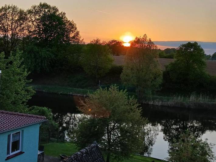 Ferienwohnung für 3 Personen, mit Terrasse und Garten sowie Seeblick und Ausblick in Priepert - 2