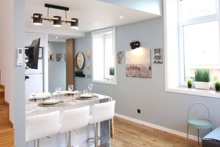 Maison de vacances pour 6 personnes, avec jardin et balcon à Porto