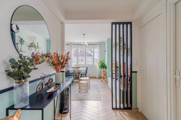 Gîte pour 4 personnes, avec balcon et vue à Caen
