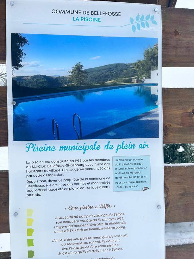 Location de vacances pour 5 personnes, avec piscine ainsi que vue et jardin, adapté aux familles dans Station du Champ du Feu - 3