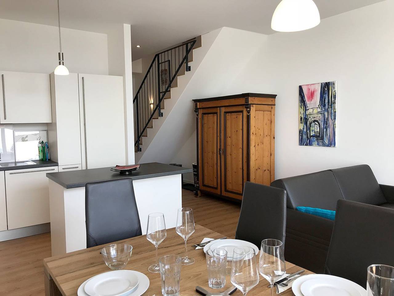 Ganze Wohnung, Ferienwohnung Cloud Nr. 9 - 3 Zimmer Maisonette Neubau Wohnung mit großem Balkon in Lindau, Bayerisch Schwaben