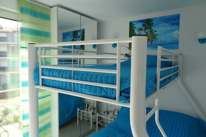 Ganze Wohnung, T3, Klassifiziert 3 , Vip für 5 Personen, Sea Front, Ohne Gegenüber in La Londe-les-Maures, Parc national Port-Cros