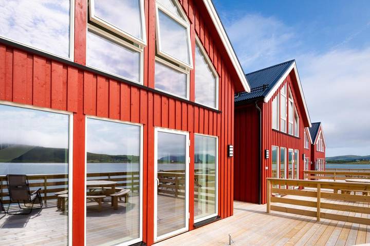 Chalet für 8 Personen, mit Ausblick und Terrasse sowie Seeblick, mit Haustier auf den Lofoten - 4