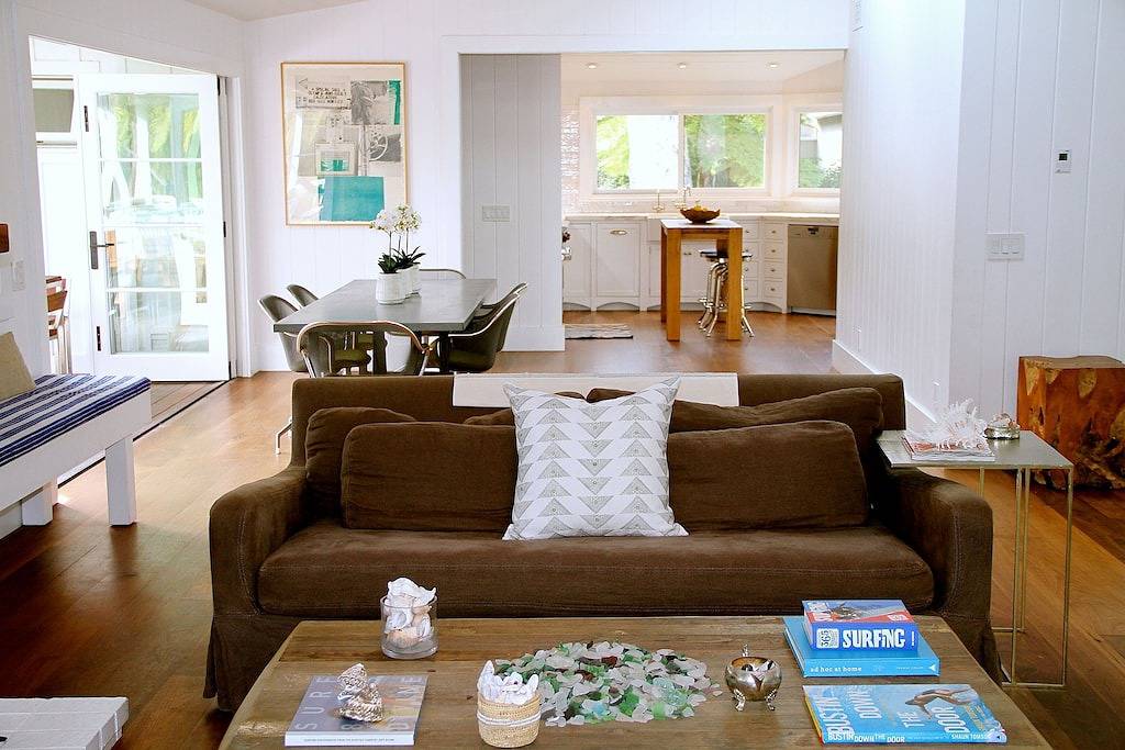 Perfektes Montecito Beach House, nur einen halben Block vom Miramar Beach / Rosewood Hotel entfernt in Montecito, Santa Barbara County