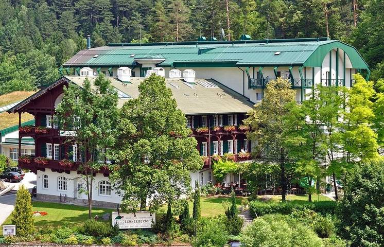 Hotel, mit Balkon/Terrasse und Balkon sowie Terrasse und Garten in Wiener Alpen in Niederösterreich