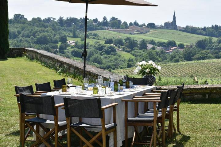 Location de vacances pour 2 personnes, avec vue ainsi que piscine et jardin à Tabanac - 3