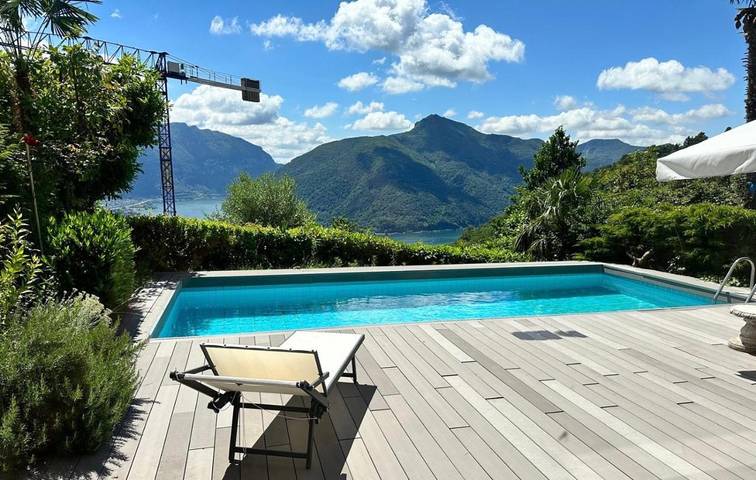Chalet para 4 personas, con Balcón y Terraza además de Jardín y Piscina en Lugano