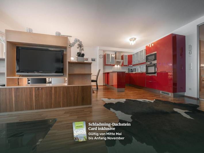 Ferienwohnung für 2 Personen, mit Balkon und Terrasse sowie Ausblick in Schladming