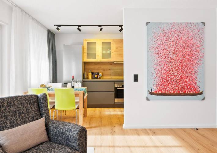 Ferienwohnung für 2 Personen, mit Balkon und Terrasse sowie Garten und Ausblick in Ludwigshafen