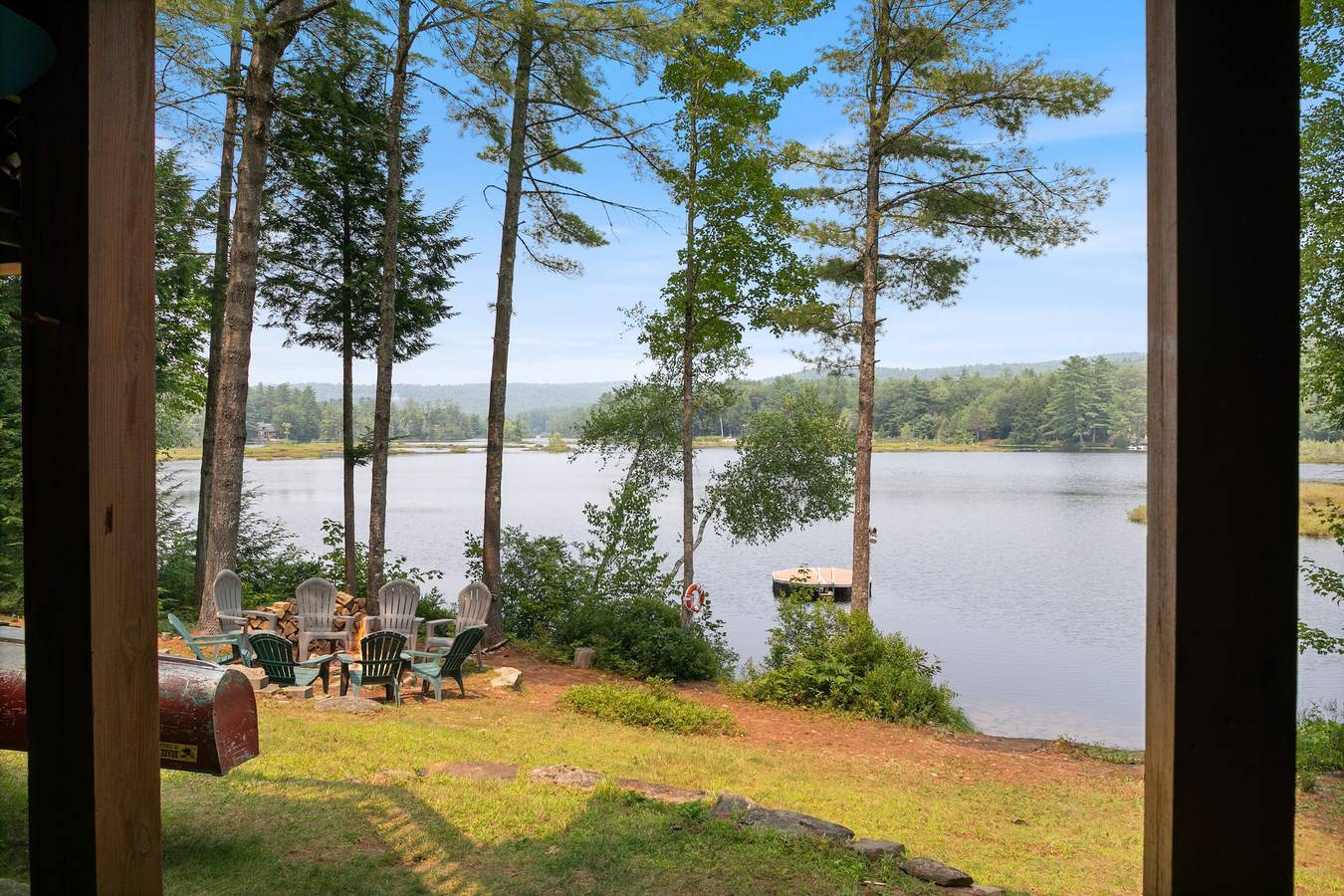 Private Lakefront - Luxury Log House in Sanbornton, Belknap County