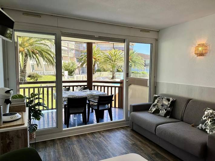 Studio pour 4 personnes, avec balcon et piscine - 1