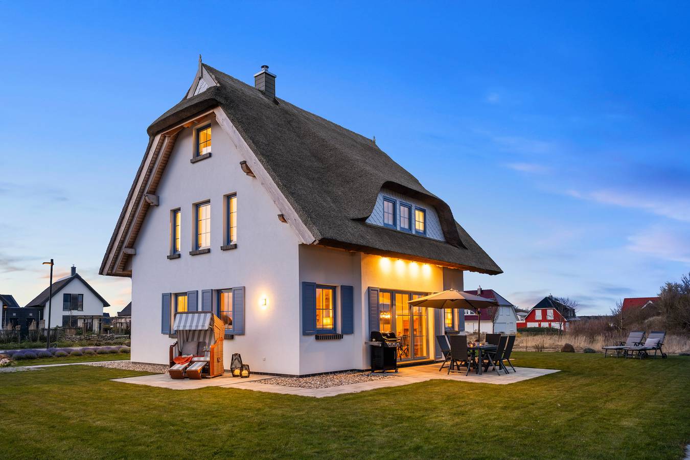 Casa de vacaciones para 6 personas con terraza in Lancken, Dranske