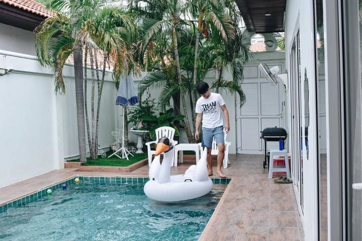 Villa pour 6 personnes, avec terrasse ainsi que vue et piscine à Pattaya - 2