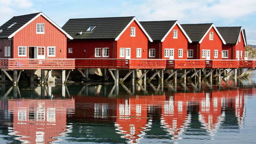 Ferienhaus für 6 Personen, mit Ausblick und Terrasse in Ørland
