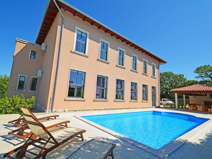 Ferienhaus mit Meerblick für 22 Personen, mit Garten und Terrasse sowie Pool in Istrien