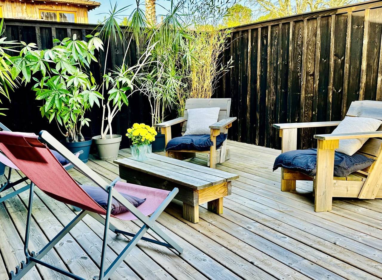 Cabane doubles terrasses in Lège-Cap-Ferret, Région d'Arcachon