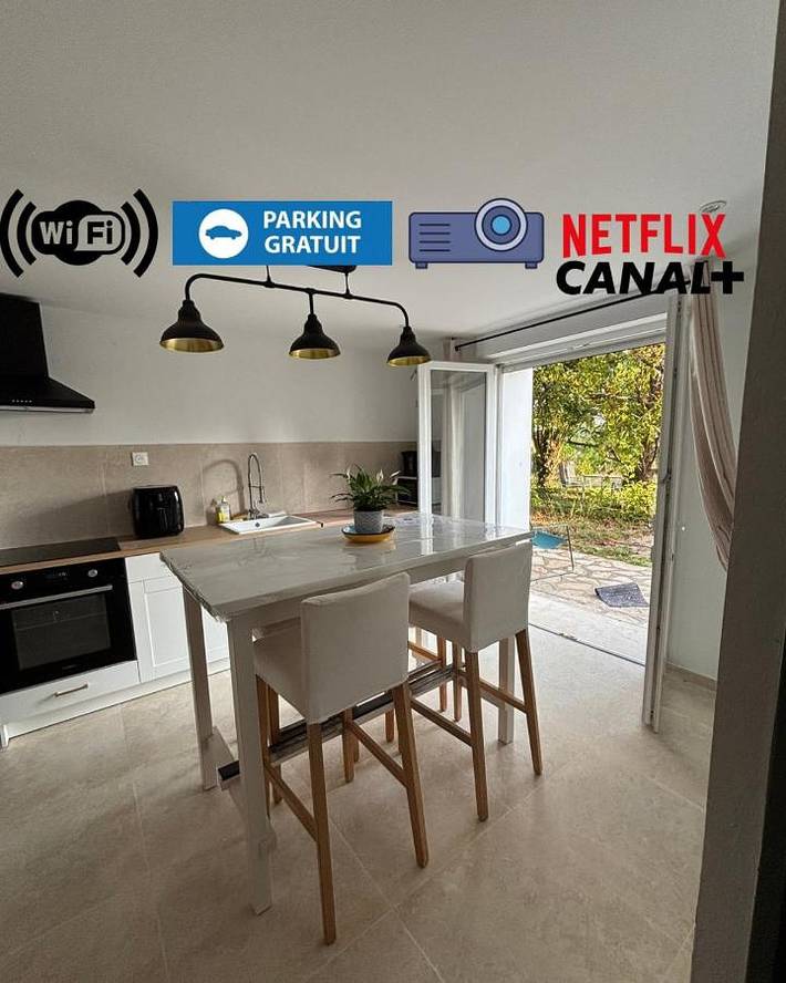 Appartement de vacances pour 2 personnes, avec Terrasse ainsi que Jardin et Vue