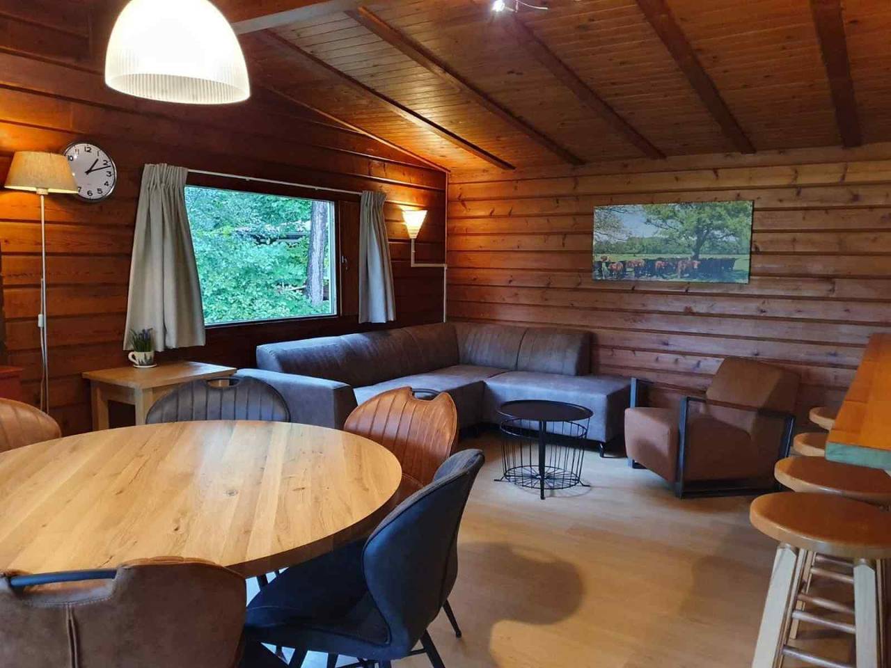 6 persons Finnish bungalow on the edge of the forest in Drenthe