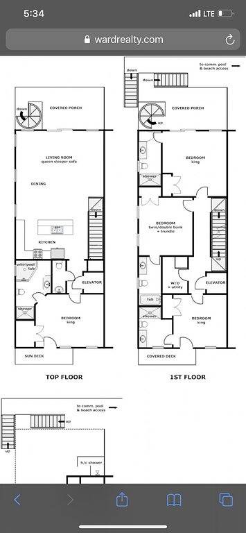 Vacation rental for 14 people, with pool and balcony, with pets in Surf City