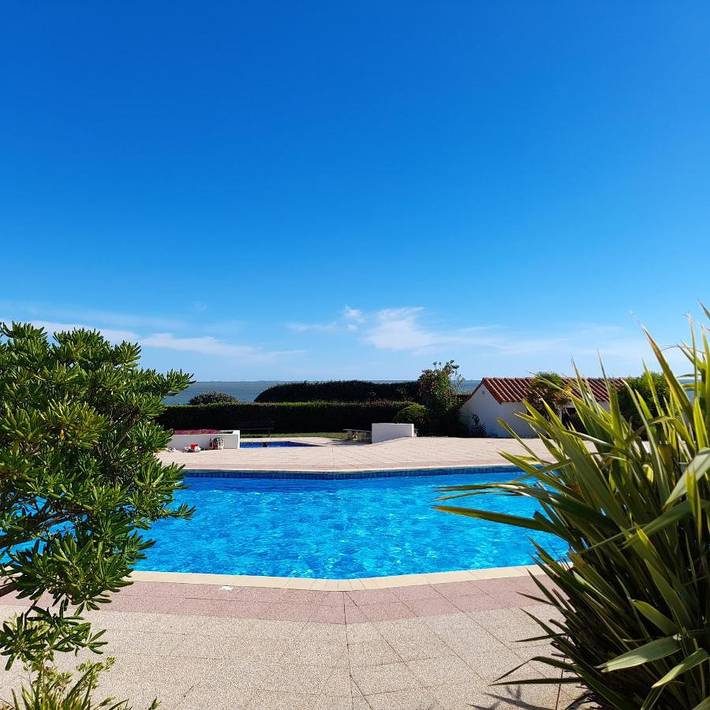 Location de vacances pour 3 personnes, avec Terrasse et Jardin ainsi que Piscine et Vue dans Plage de La Joselière