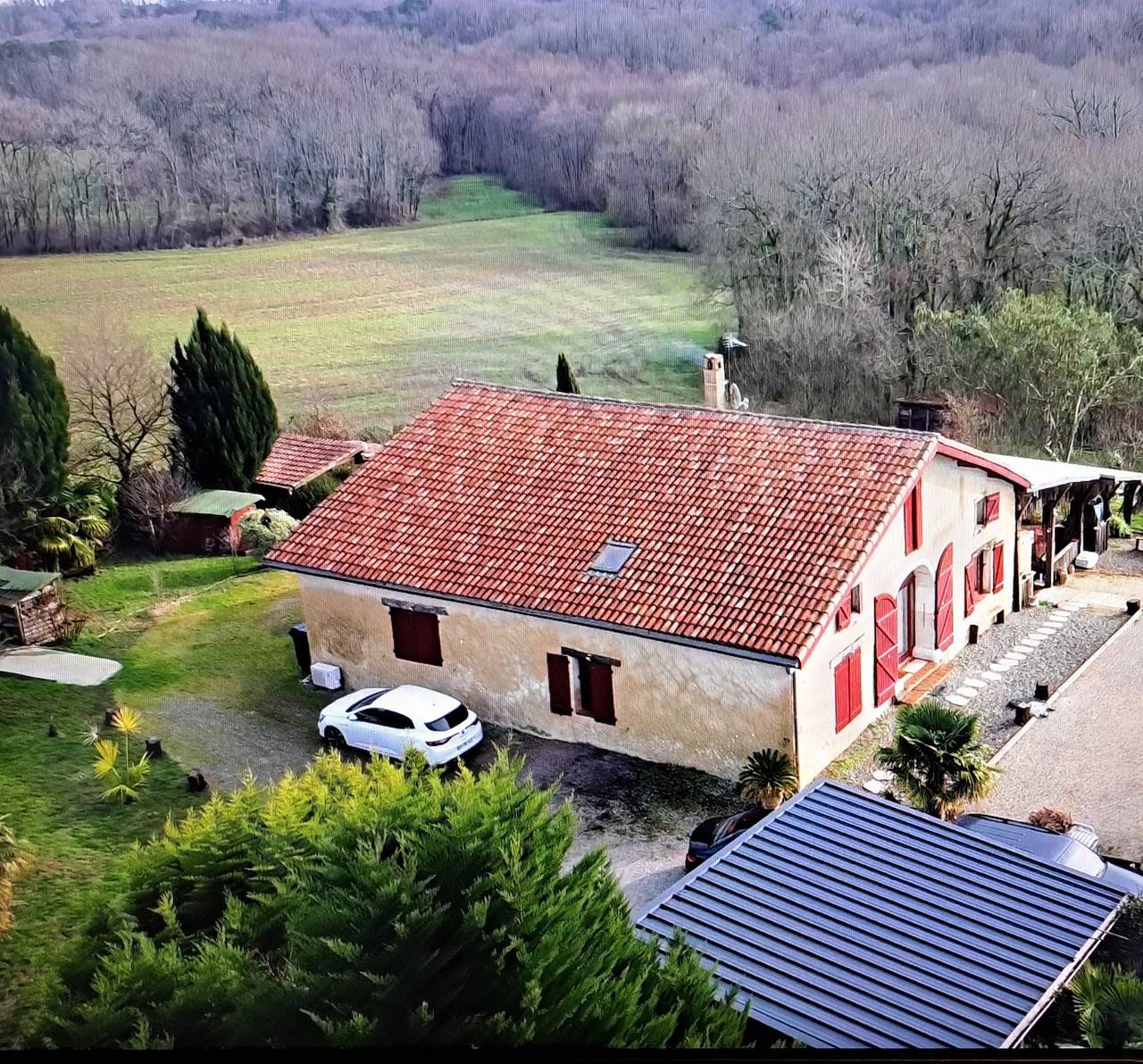 Casa rural "Domaine Baraque" con vistas a la montaña, Wi-Fi y aire acondicionado in Pouillon, Region de Dax
