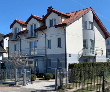 Ferienwohnung für 3 Personen, mit Pool und Ausblick sowie Sauna und Garten in Leba