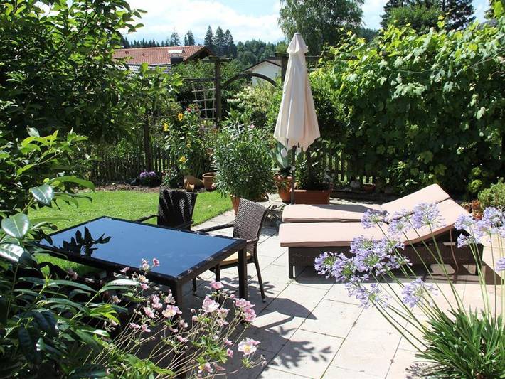 Ferienwohnung für 4 Personen, mit Garten und Sauna sowie Seeblick und Terrasse am Forggensee - 4